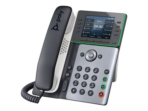 Poly Edge E300 - Téléphone VoIP avec ID d'appelant/appel en instance - (conférence) à trois capacité d'appel - SIP, SDP