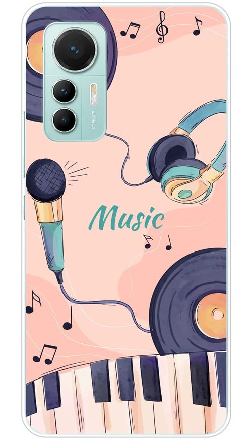 Coque en silicone imprimée compatible Xiaomi Mi 12 Lite Accords en couleur