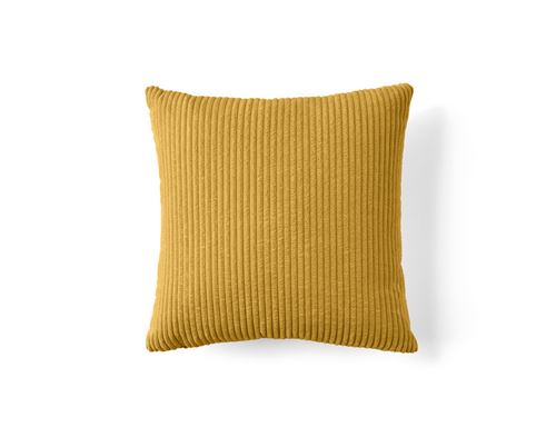 Non Communiqué Jaune Selma - Coussin - En Velours Côtelé - 50X50 Cm