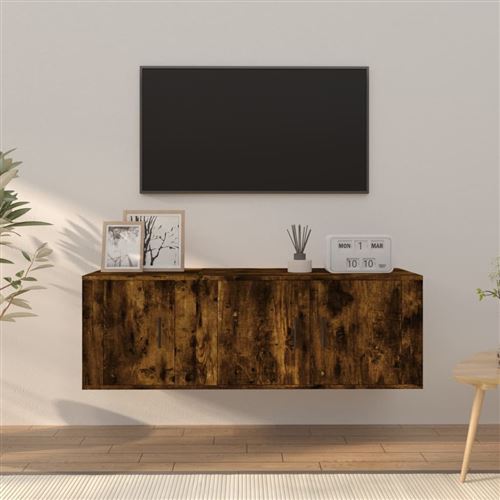Vidaxl Ensemble De Meubles Tv Chêne Fumé - 2 Pièces - Image 3