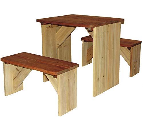 Axi - Bancs et table pour enfant ZidZed en cèdre Taille 1