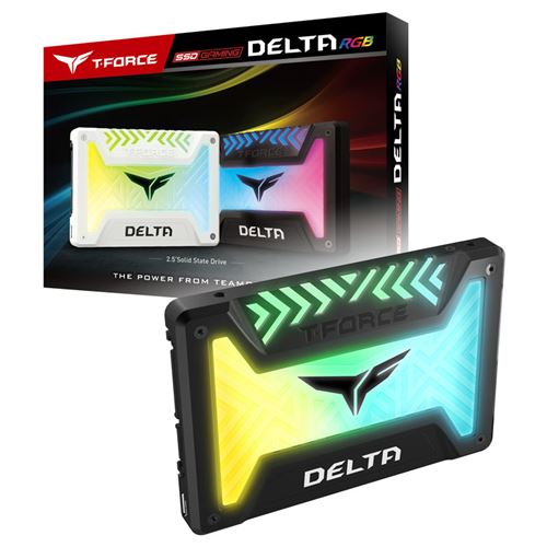 Team group t-force delta rgb 2,5 pouce ssd, sata 6g - 500 gb, noir