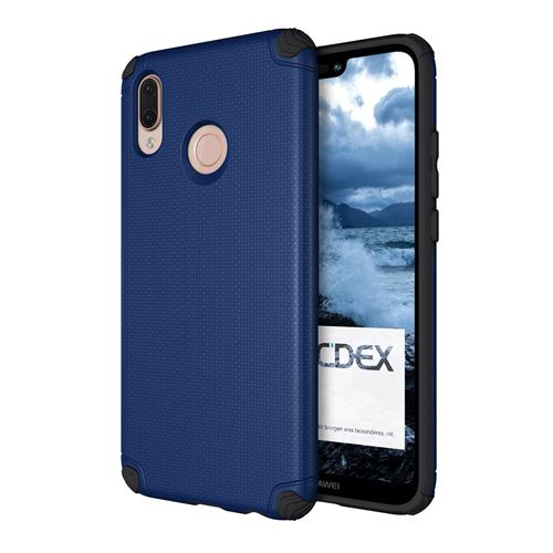 doupi Ultra Armor Coque pour Huawei P20 Lite, Design Bumper Cover Case Housse de Protection, bleu