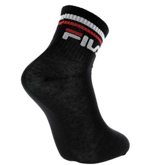 Chaussettes Fila Quarter black socks x3 Noir Taille 43 46 Chaussettes de sport Achat prix fnac