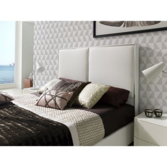 131 sur t 234 te de lit pour lit 180 cm en simili cuir blanc 131 sur t 234 te de lit pour lit 180 cm en simili cuir blanc