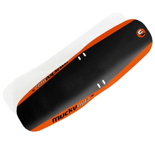 Muckynutz Face Fender X-Large Front Fork Mudguard Noir / Orange