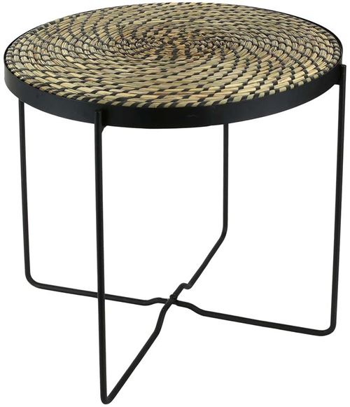 The Home Deco Factory - Table basse plateau tressé Ethnical life