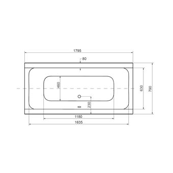 Baignoire Balneo Emilia 170 Ou 180 Cm Dimensions 180cm Installations Salles De Bain Achat Prix Fnac