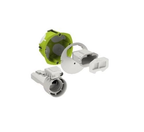 Boîte de centre encastrée avec couvercle affleurant Multifix Schneider Electric