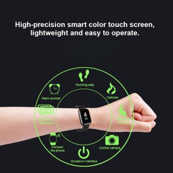 Bluetooth 5.0 bracelet fréquence cardiaque moniteur de pression artérielle  usb charge musique caméra contrôle montre intelligente