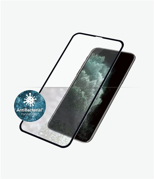 PanzerGlass Original Anti-Microbial - Schermbeschermer voor mobiele telefoon - glass - framekleur black - voor Apple iPhone 11 Pro Max, XS Max