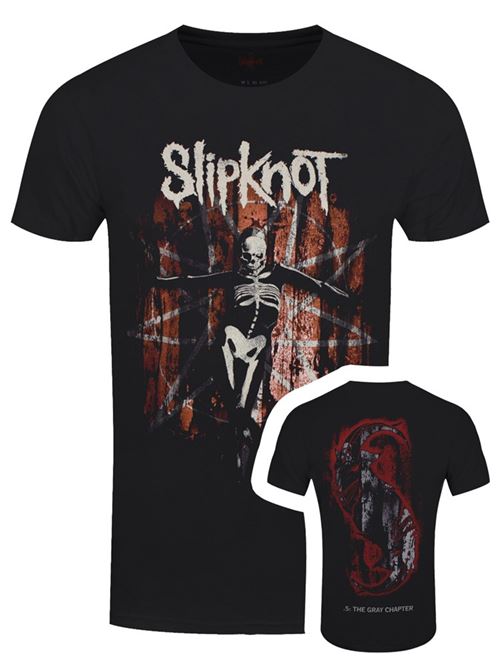 Slipknot T-Shirt The Gray Chapter Star Homme Noir - Taille XL