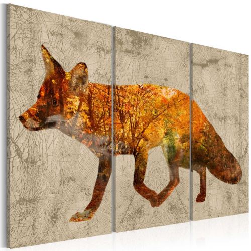 Tableau - Fox in The Wood .Taille : 120x80