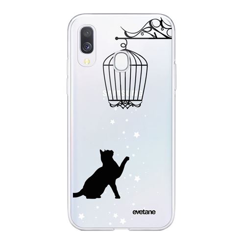 Coque pour Samsung Galaxy A20e 360 intégrale transparente Chat Tendance [Evetane®]