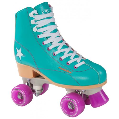 Hudora Disco Skates - Roller - Patins à Roulettes - Vert/Violet - Taille 40