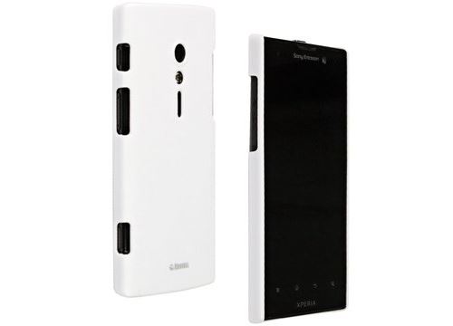 Krusell ColorCover - Beschermende bedekking voor mobiele telefoon - polycarbonaat - mat wit - voor Sony XPERIA Ion
