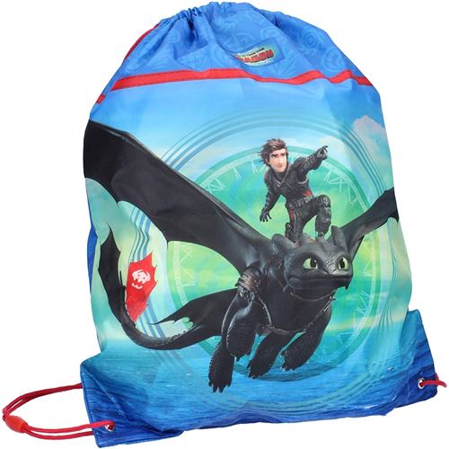 Nickelodeon sac de sport Dragon 3 Let's Fly 44 x 37 cm bleu