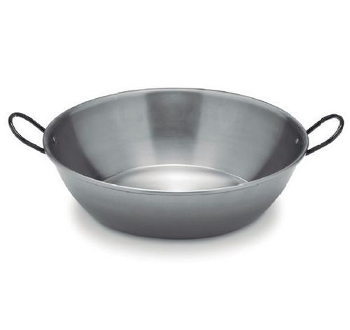 Plat à paella en acier poli 50cm pour 13 personnes - 0450 VAELLO CAMPOS