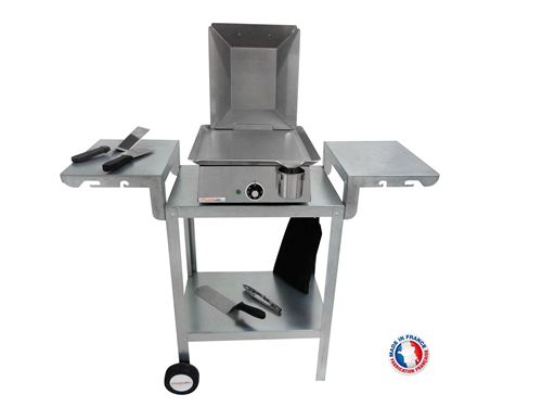 Plancha &eacute;lectrique PLANCHAELEC LUX 830 - INOX - 3600 W 