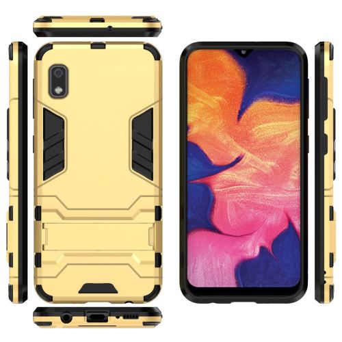 Coque en TPU garde hybride cool or avec béquille pour votre Samsung Galaxy A20e/A10e