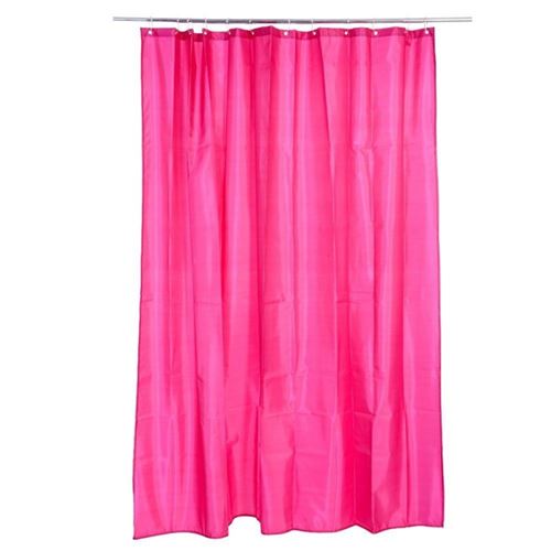 Rideau douche Eva 12 anneaux Framboise