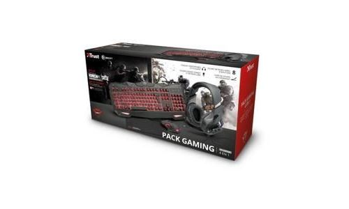 TRUST GXT840 4IN1 Gaming Bundle + Jeu Noir