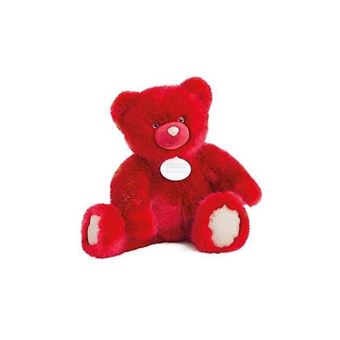Ours en peluche Doudou et Compagnie Collection 60 cm Rubis