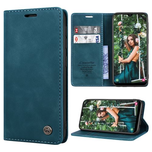 Coque Compatible avec Samsung Galaxy A20E - Bleu vert