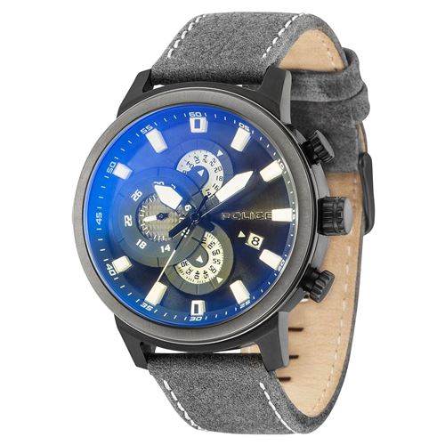 Police PL15037JSBU.02, Quartz, 46mm, 5ATM