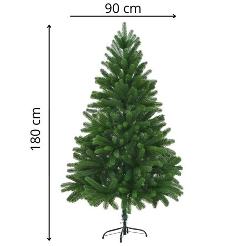 vidaXL Kunstkerstboom met levensechte naalden 180 cm groen