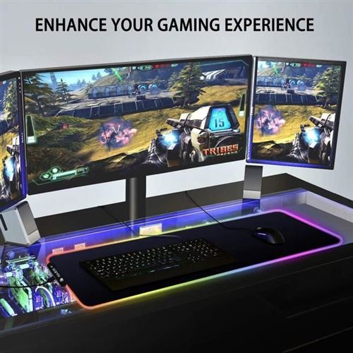 Tapis De Souris Xxl Personnalisé Tapis De Souris Gaming Xxl Lumineux Led Couleur Grand Sous Main