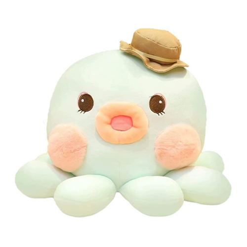 Animal en peluche dessin animé poulpe bébé 20 cm -bleu ciel