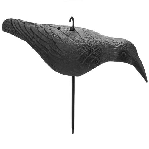 Corbeau épouvantail en mouvement pour jardin