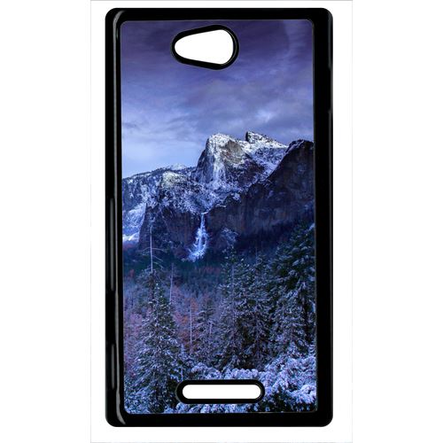Coque Sony Xperia C Paysage Lunaire Montagne