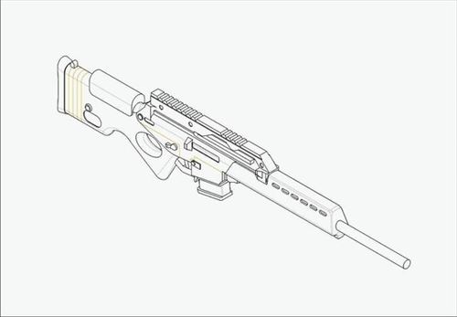 German Firearms Selection-sl8 (4 Guns) - 1:35e - Trumpeter