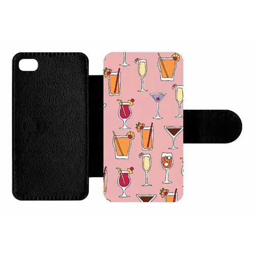 Etui À Rabat Apple Iphone 4 Et 4 S Cocktails Font Rose