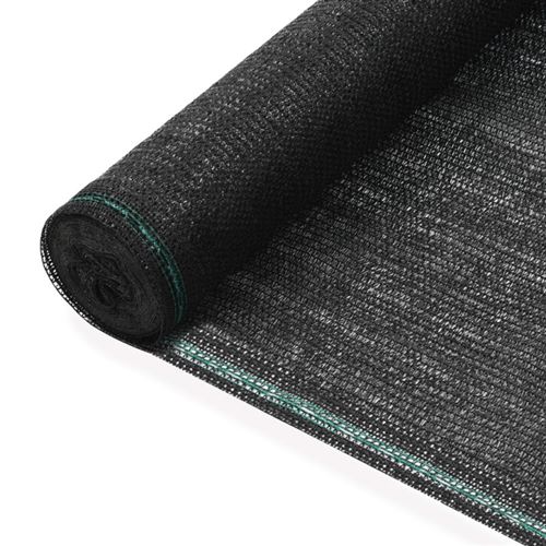 vidaXL Clôture de tennis PEHD 1 x 25 m Noir