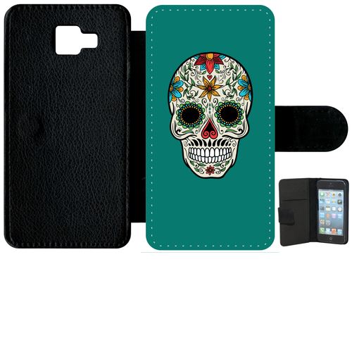 Etui À Rabat Samsung Galaxy A5 (2016) Crane Couleurs Fond Vert