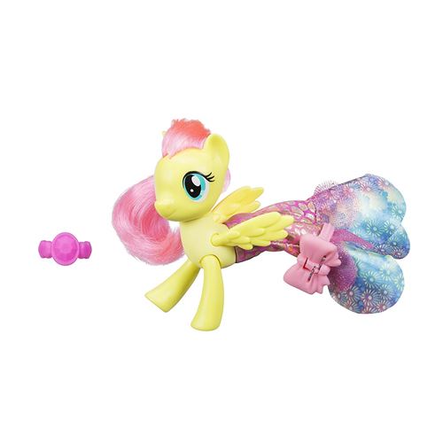 My Little Pony: Le Film – Fluttershy – Mode Poney et Sirène – Figurine 7 cm