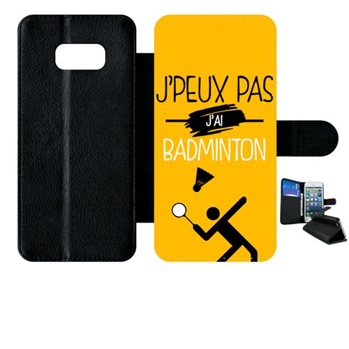 Etui à rabat samsung galaxy s8+ plus j peux pas j ai badminton 5