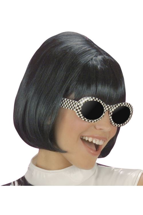 Perruque annees 60 noire