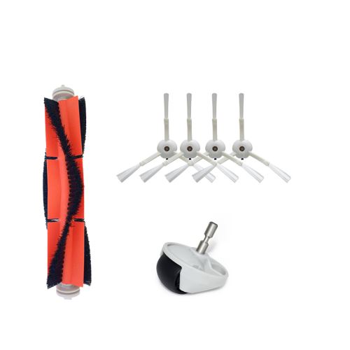Générique 1Main Brosse + 1 Universal Wheel + 4 Filtre Pour Xiaomi 1S / Roborock T65 Aspirateur Xcqpj075