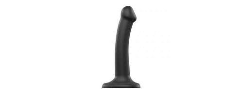 Dildo ventouse Dual Density (Couleur : NOIR - Taille : L)