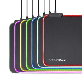 Trust Tapis De Souris Avec éclairage Rvb Et Texture De Surface Glide-flex Rgb Ta