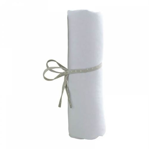 Drap housse blanc 60 x 120 cm - babycalin