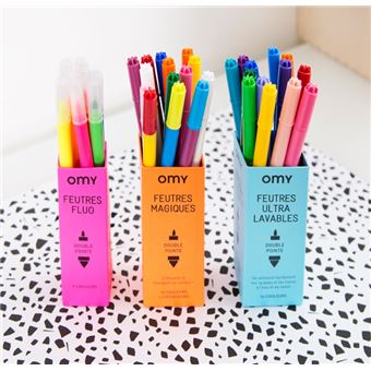 Boîte de 16 feutres ultra-lavables Omy