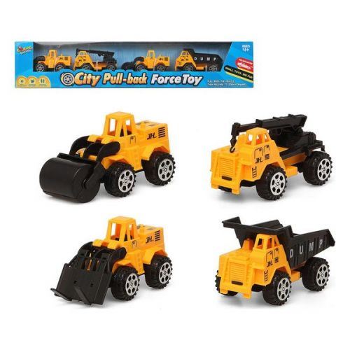 Véhicules de Chantier 119480 Jaune (4 Pcs)