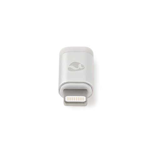Nedis CCTB39901AL Adaptateur Apple Lightning Apple Lightning Mâle à 8 Broches - USB Micro B Femelle