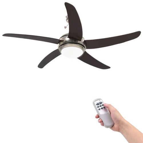 VidaXL - Deckenventilator mdf, Braun, One Size