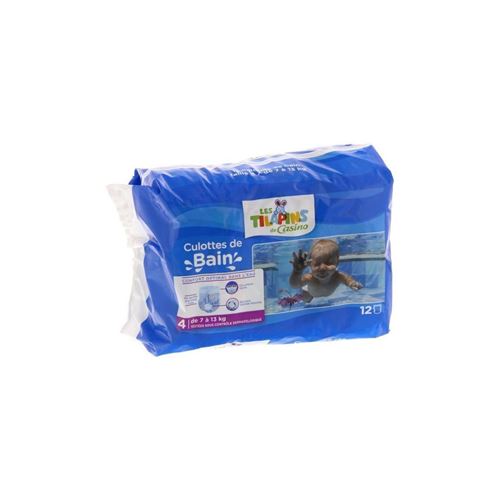 Les Tilapins Couche De Bain -taille 4 - De 7 A 13kg - 12 Culottes De Bain